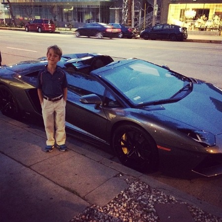 Christopher O'Donnell gifted his son Charlie a Lamborgini Aventador.